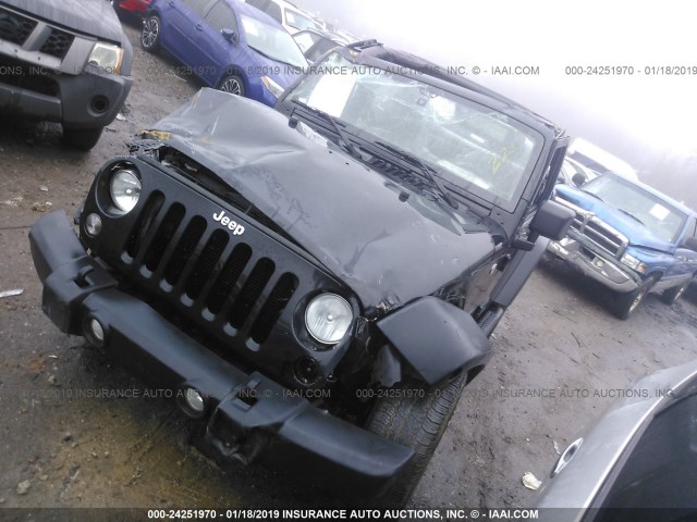 1C4AJWAG1FL533997 - 2015 JEEP WRANGLER SPORT BLACK photo 2