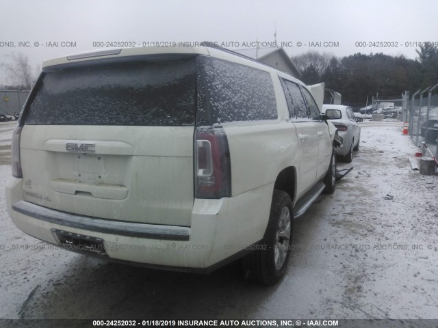 1GKS2HKC3FR141873 - 2015 GMC YUKON XL K1500 SLT WHITE photo 4