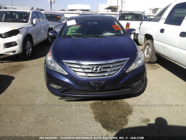 5NPEC4AC3DH551710 - 2013 HYUNDAI SONATA SE/LIMITED BLUE photo 6