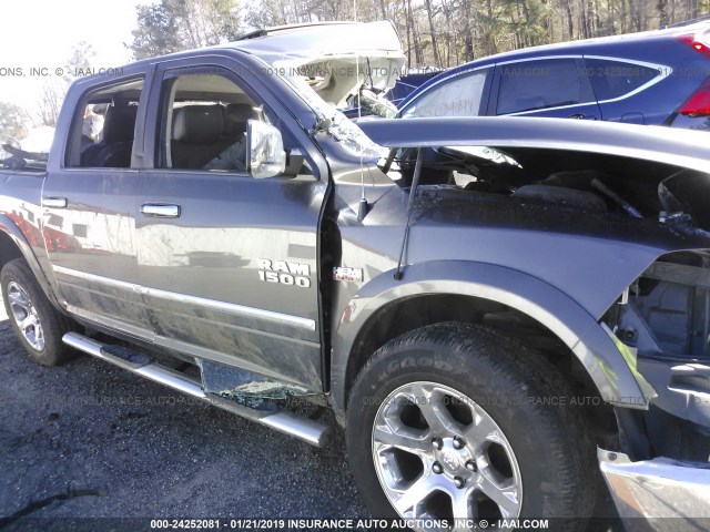 1C6RR7NT4FS698609 - 2015 RAM 1500 LARAMIE GRAY photo 1