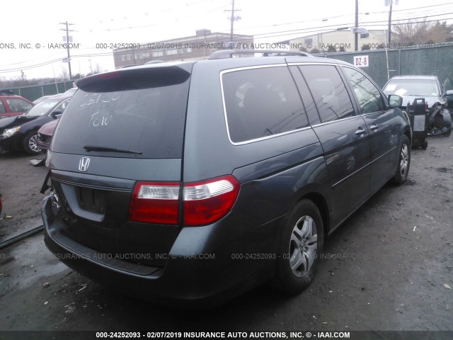 5FNRL38736B443982 - 2006 HONDA ODYSSEY EXL GRAY photo 4