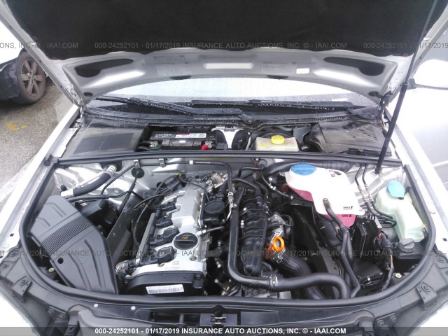 WAUAF78E76A232526 - 2006 AUDI A4 2/TURBO SILVER photo 10