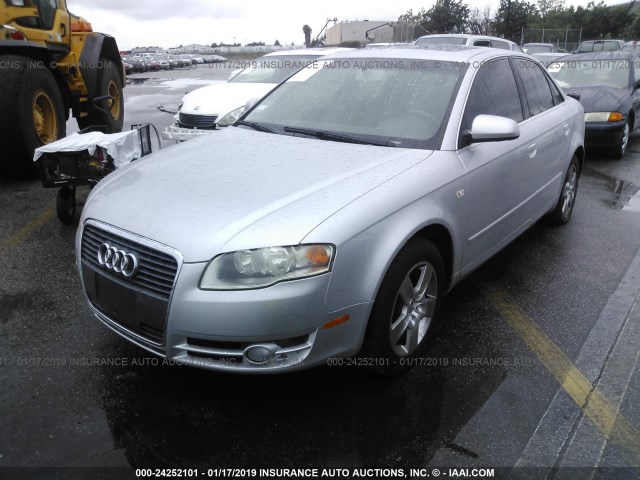 WAUAF78E76A232526 - 2006 AUDI A4 2/TURBO SILVER photo 2