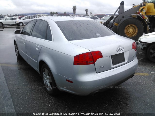 WAUAF78E76A232526 - 2006 AUDI A4 2/TURBO SILVER photo 3