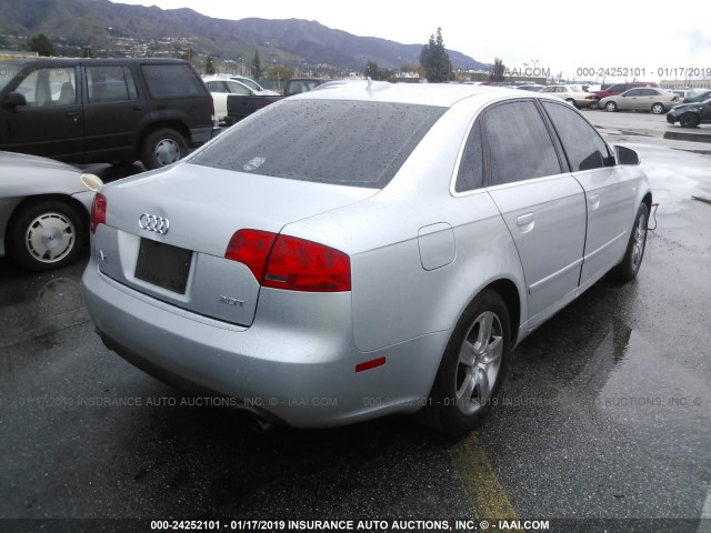 WAUAF78E76A232526 - 2006 AUDI A4 2/TURBO SILVER photo 4