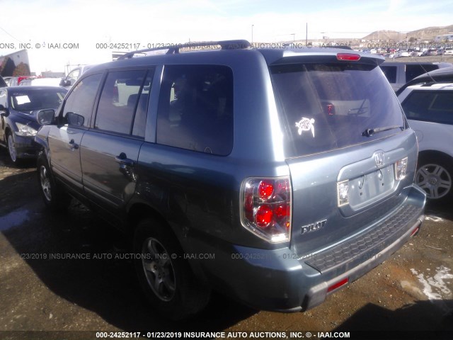 5FNYF28538B005431 - 2008 HONDA PILOT EXL GRAY photo 3