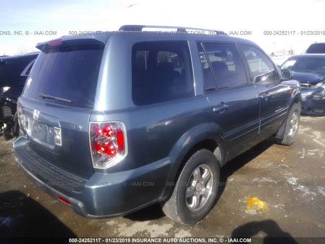 5FNYF28538B005431 - 2008 HONDA PILOT EXL GRAY photo 4