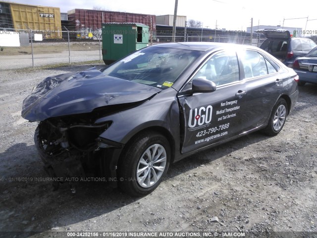 4T1BF1FK2GU130477 - 2016 TOYOTA CAMRY LE/XLE/SE/XSE GRAY photo 2