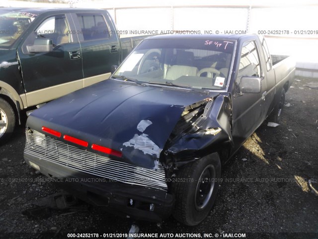 1N6SD16S7MC385683 - 1991 NISSAN TRUCK KING CAB BLACK photo 6