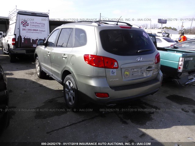 5NMSH13E89H313437 - 2009 HYUNDAI SANTA FE SE/LIMITED GREEN photo 3