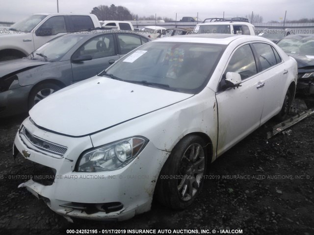 1G1ZG5E79CF265113 - 2012 CHEVROLET MALIBU LTZ WHITE photo 2