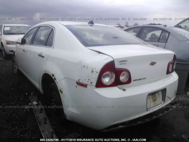 1G1ZG5E79CF265113 - 2012 CHEVROLET MALIBU LTZ WHITE photo 3