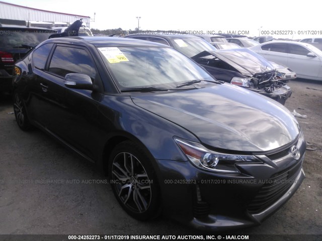 JTKJF5C77FJ009749 - 2015 TOYOTA SCION TC ნაცრისფერი ფოტო 1