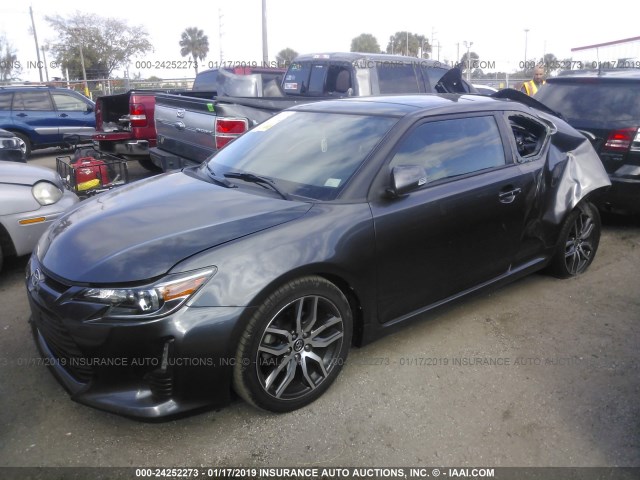 JTKJF5C77FJ009749 - 2015 TOYOTA SCION TC ნაცრისფერი ფოტო 2