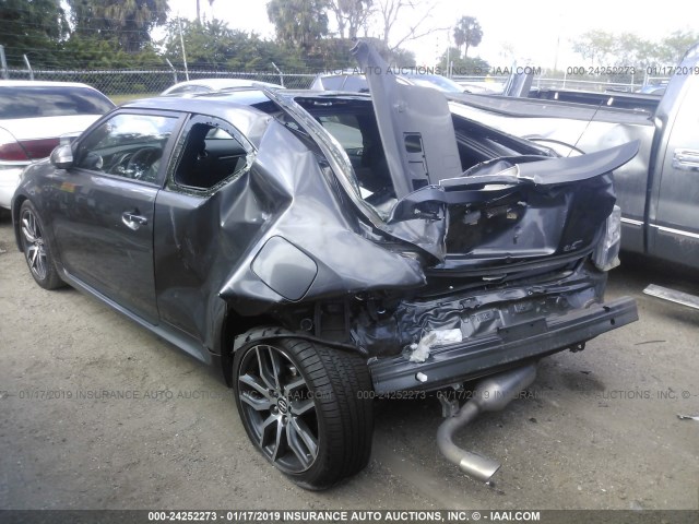 JTKJF5C77FJ009749 - 2015 TOYOTA SCION TC ნაცრისფერი ფოტო 3