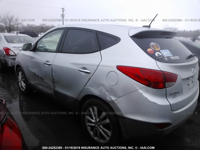 KM8JU3AC1CU344898 - 2012 HYUNDAI TUCSON GLS/LIMITED 银色 照片 3