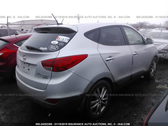 KM8JU3AC1CU344898 - 2012 HYUNDAI TUCSON GLS/LIMITED 银色 照片 4