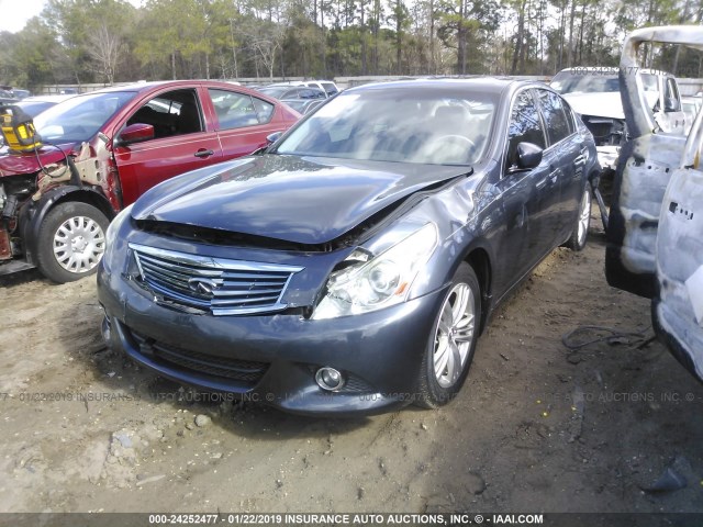 JN1CV6AR1BM400307 - 2011 INFINITI G37 GRAY photo 2