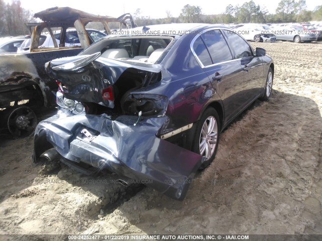 JN1CV6AR1BM400307 - 2011 INFINITI G37 GRAY photo 4