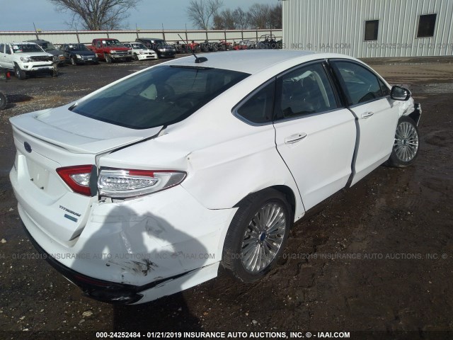 3FA6P0K95FR115905 - 2015 FORD FUSION TITANIUM WHITE photo 4