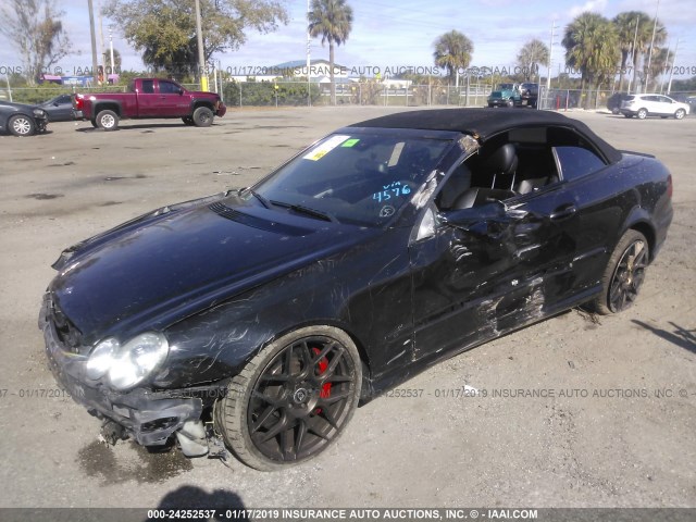 WDBTK77G67T084576 - 2007 MERCEDES-BENZ CLK 63 AMG BLACK photo 2