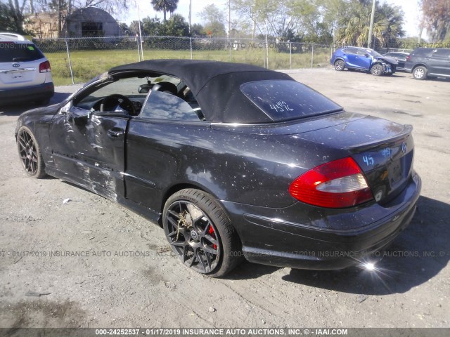 WDBTK77G67T084576 - 2007 MERCEDES-BENZ CLK 63 AMG BLACK photo 3