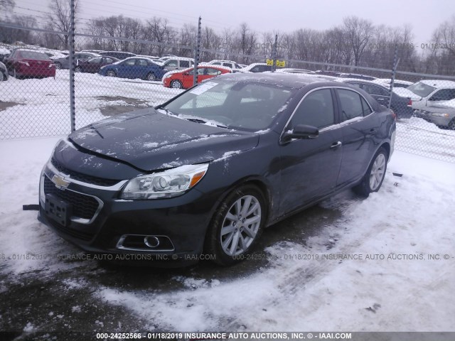 1G11E5SL2EF247110 - 2014 CHEVROLET MALIBU 2LT BLACK photo 2