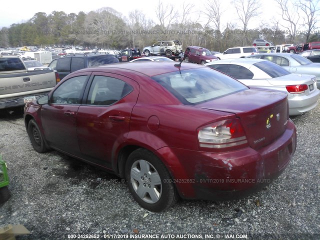 1B3LC46BX9N538145 - 2009 DODGE AVENGER SE/SXT RED photo 3