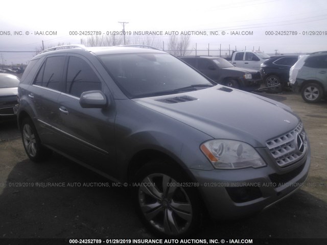 4JGBB8GBXAA571270 - 2010 MERCEDES-BENZ ML 350 4MATIC SILVER photo 1