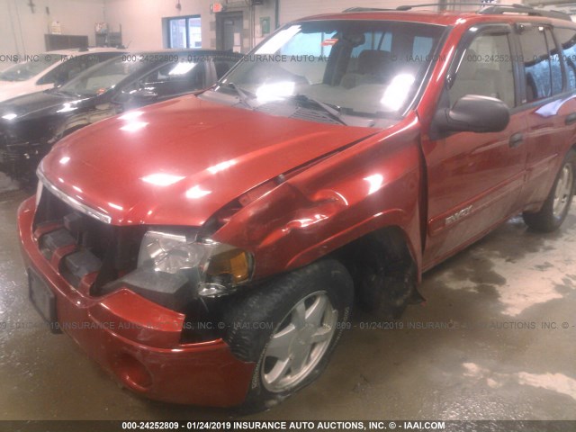 1GKDT13S922271694 - 2002 GMC ENVOY BURGUNDY photo 6