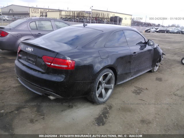 WAU3VAFR9CA004604 - 2012 AUDI S5 PRESTIGE BLACK photo 4