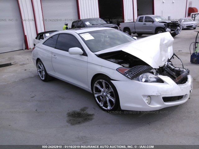 4T1CA38P15U057834 - 2005 TOYOTA CAMRY SOLARA SE/SLE WHITE photo 1