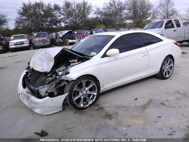 4T1CA38P15U057834 - 2005 TOYOTA CAMRY SOLARA SE/SLE WHITE photo 2