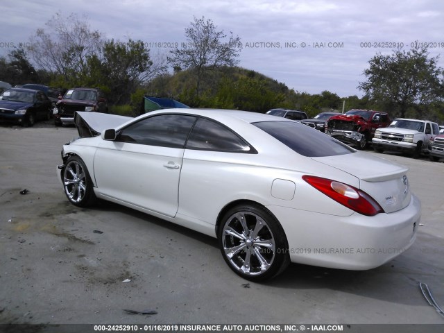 4T1CA38P15U057834 - 2005 TOYOTA CAMRY SOLARA SE/SLE WHITE photo 3