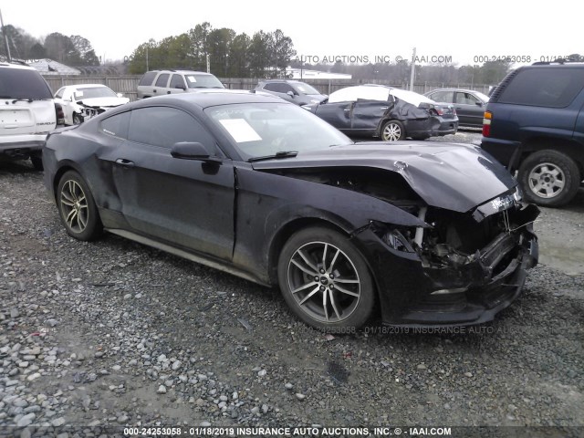 1FA6P8AM8G5201167 - 2016 FORD MUSTANG BLACK photo 1