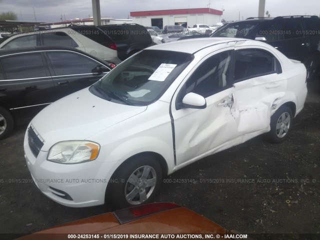 KL1TD5DE4AB091310 - 2010 CHEVROLET AVEO LS/LT Սպիտակ լուսանկար 2