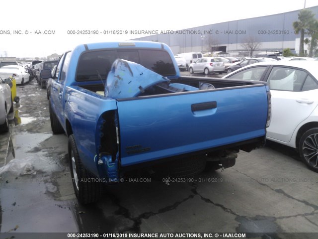 5TEJU62N48Z552813 - 2008 TOYOTA TACOMA DOUBLE CAB PRERUNNER BLUE photo 3