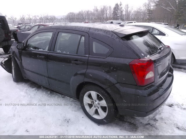 1B3CB3HA3BD106574 - 2011 DODGE CALIBER MAINSTREET BLACK photo 3