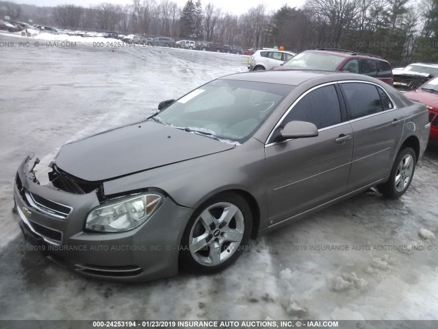 1G1ZC5E06AF127105 - 2010 CHEVROLET MALIBU 1LT ყავისფერი ფოტო 2