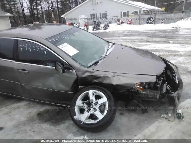 1G1ZC5E06AF127105 - 2010 CHEVROLET MALIBU 1LT ყავისფერი ფოტო 6