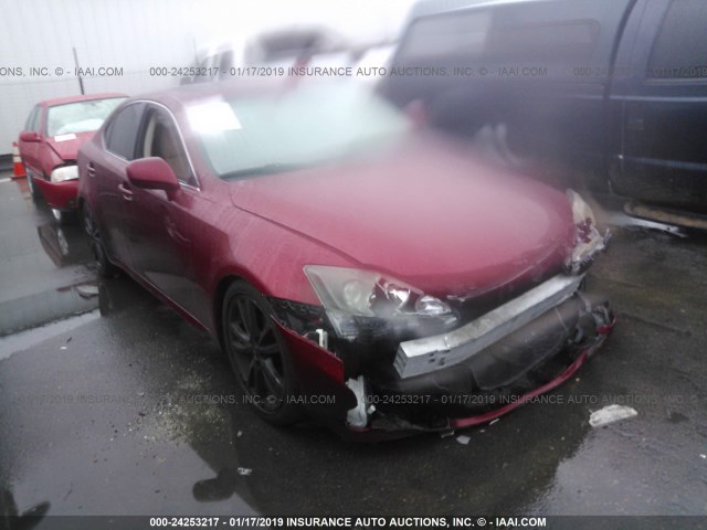 JTHCK262172018953 - 2007 LEXUS IS 250 RED photo 1