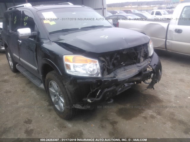 5N1BA0NE8DN601493 - 2013 NISSAN ARMADA PLATINUM BLACK photo 6