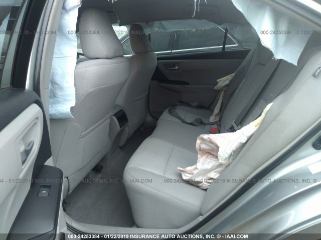 4T1BF1FK6HU733188 - 2017 TOYOTA CAMRY LE/XLE/SE/XSE SILVER photo 8