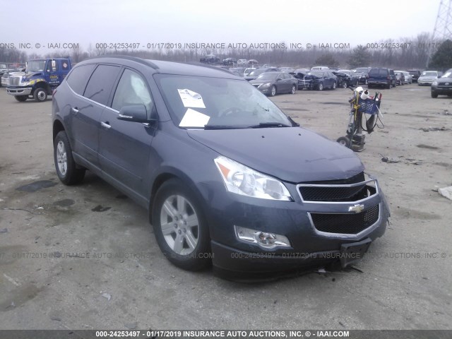 1GNKVGED9BJ330075 - 2011 CHEVROLET TRAVERSE LT GRAY photo 1