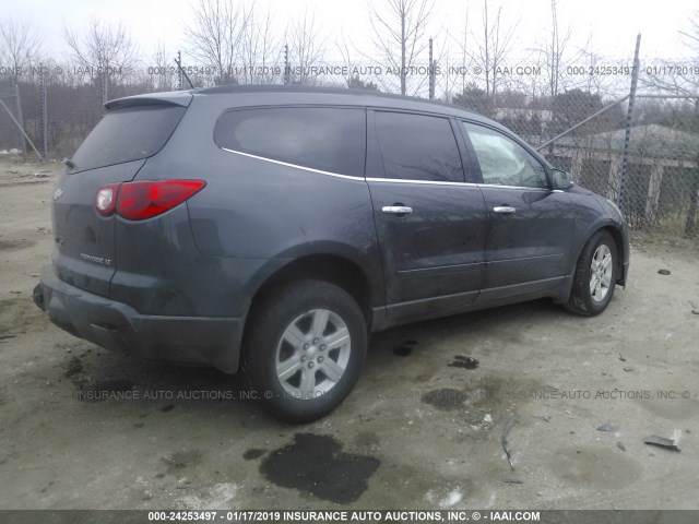 1GNKVGED9BJ330075 - 2011 CHEVROLET TRAVERSE LT GRAY photo 4