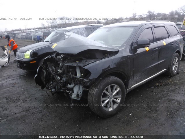 1C4RDHDG6EC481329 - 2014 DODGE DURANGO LIMITED BLACK photo 2