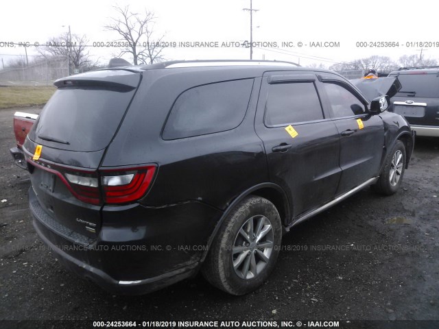 1C4RDHDG6EC481329 - 2014 DODGE DURANGO LIMITED BLACK photo 4