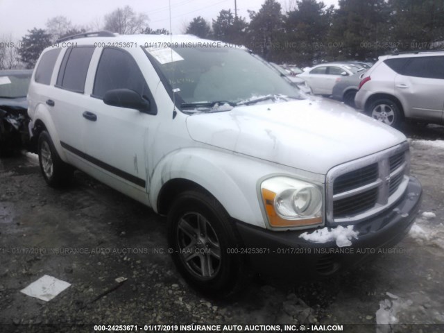 1D4HB38NX6F106740 - 2006 DODGE DURANGO SXT WHITE photo 1