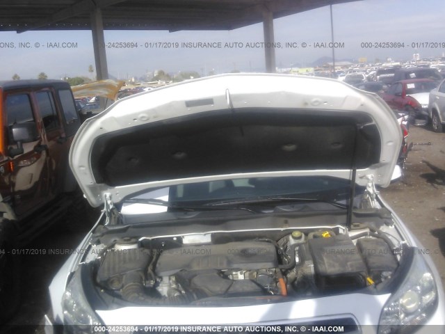 1G11D5RR0DF100165 - 2013 CHEVROLET MALIBU 1LT თეთრი ფოტო 10