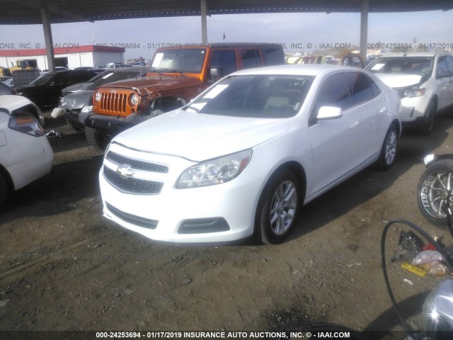 1G11D5RR0DF100165 - 2013 CHEVROLET MALIBU 1LT თეთრი ფოტო 2